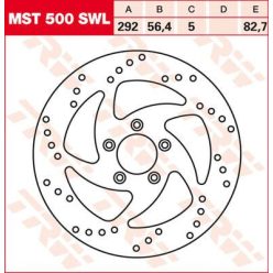 Frnt Brk Disc Xl/Bt Swpt Left Mst500Swl