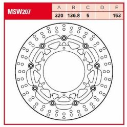 Disc-Frana-Flotant-Trw-Msw207-Fata