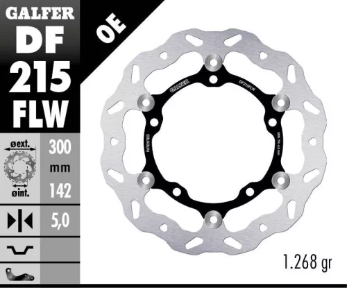 Disc frână Galfer flotant DF215FLW