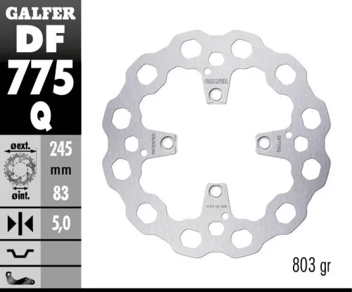 Disc frână Galfer fix DF775Q