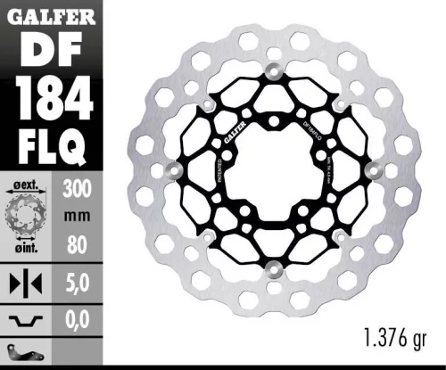 Disc frână Galfer flotant DF184FLQ