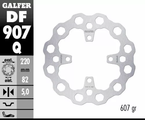 Disc frână Galfer fix DF907Q
