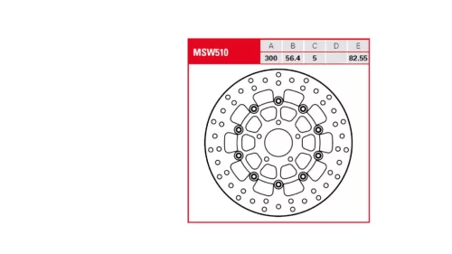 Disc frână TRW MSW510