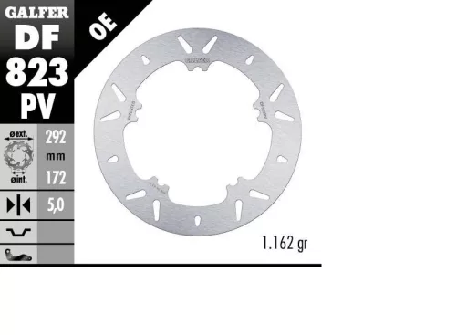 Disc frână Galfer fix DF823PV
