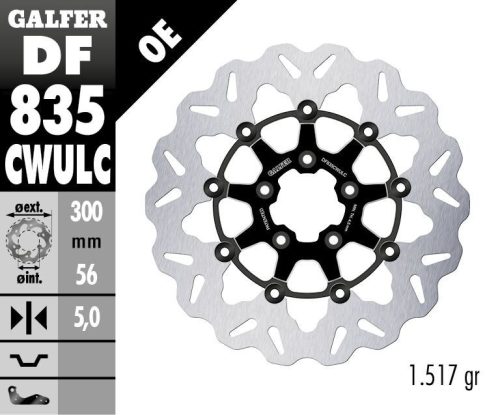 Disc frână GALFER DF835CWULC