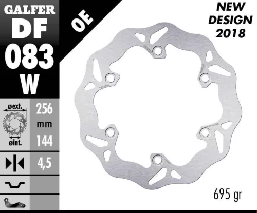 Disc frână Galfer wave DF083W