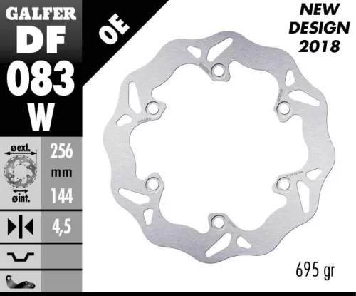 Disc frână Galfer wave DF083W