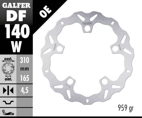 Disc frână Galfer wave DF140W