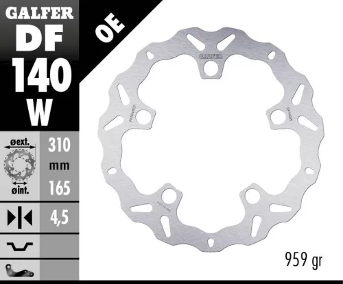 Disc frână Galfer wave DF140W