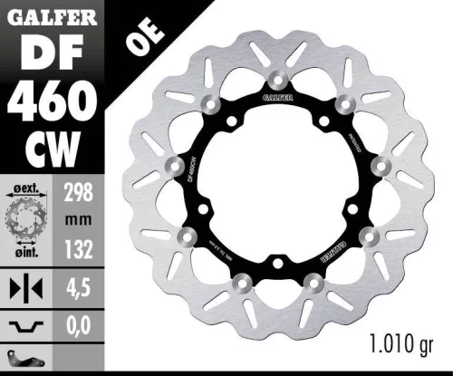 Disc frână Galfer flotant DF460CW