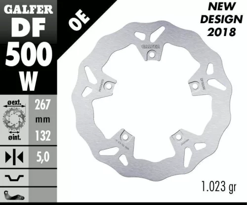 Disc frână Galfer wave DF500W