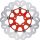 BRAKE DISC FLOAT WAVE RED