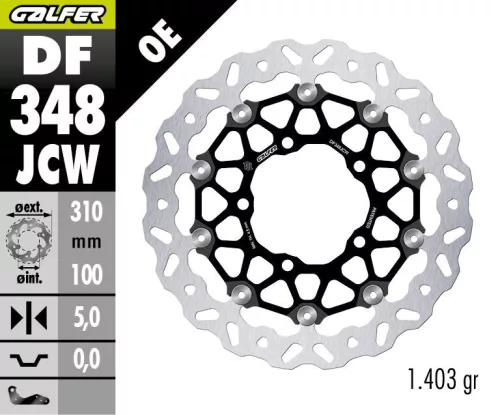 Disc frână Galfer flotant DF348JCW