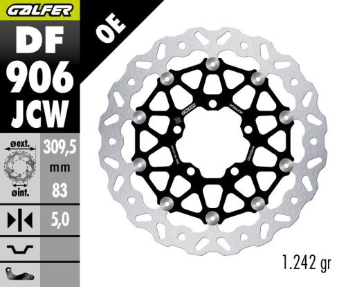 Disc frână Galfer flotant DF906JCW