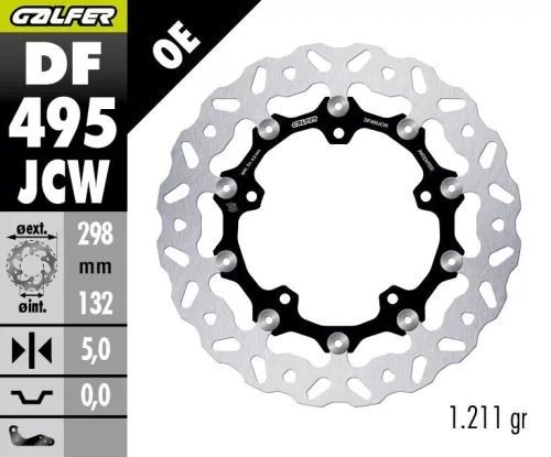 Disc frână Galfer flotant DF495JCW