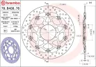 Disc frână Brembo flotant față 78B40876