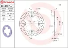 Disc frână Brembo fix spate 68B407J1