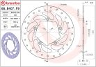 Disc frână Brembo fix spate 68B407P9