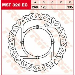 Trw Brake Rotor Fix Wave L/R Mst320Ec