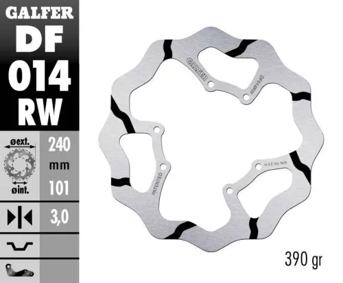 Disc frână Galfer wave off-road DF014RW