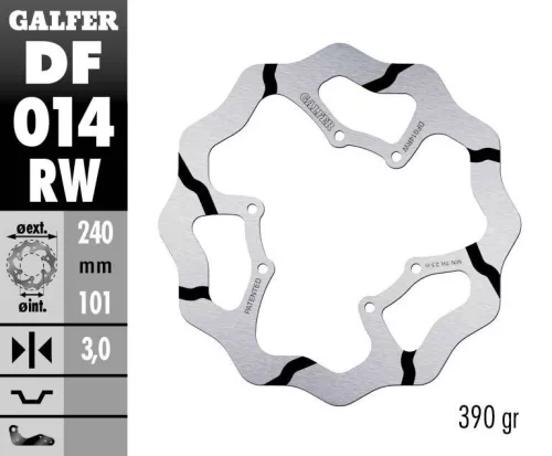 Disc frână Galfer wave off-road DF014RW