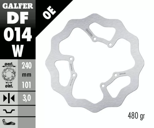 Disc frână Galfer wave off-road DF014W