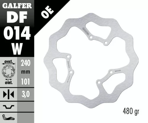 Disc frână Galfer wave off-road DF014W