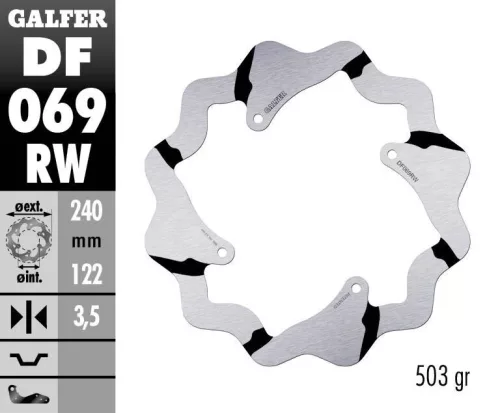 Disc frână Galfer wave off-road DF069RW