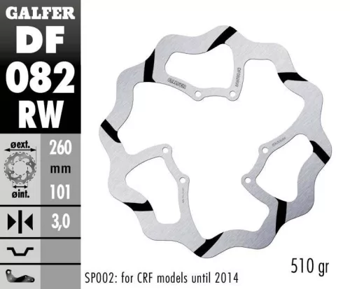 Disc frână Galfer wave off-road DF082RW