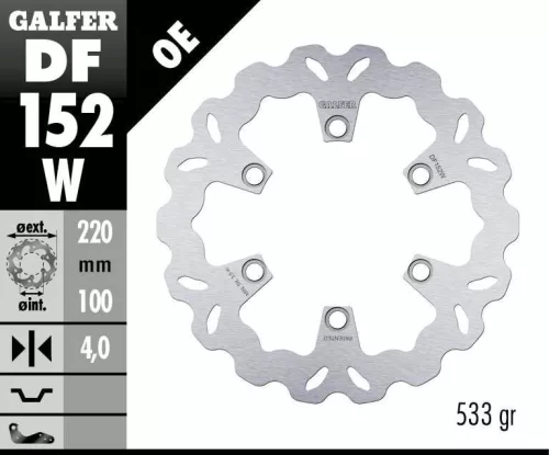 Disc frână Galfer wave off-road DF152W