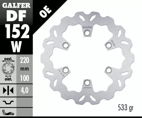 Disc frână Galfer wave off-road DF152W