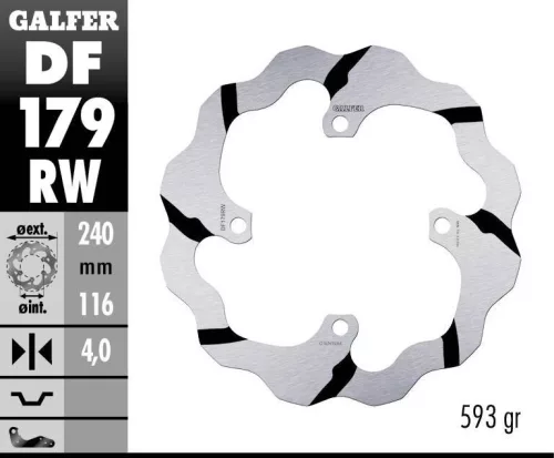 Disc frână Galfer wave off-road DF179RW