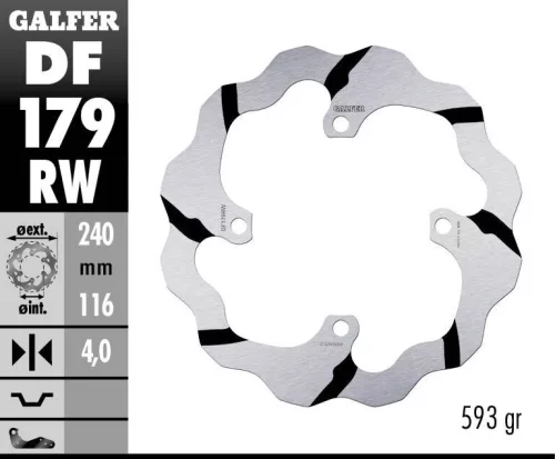 Disc frână Galfer wave off-road DF179RW
