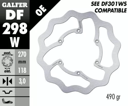 Disc frână Galfer wave off-road DF298W