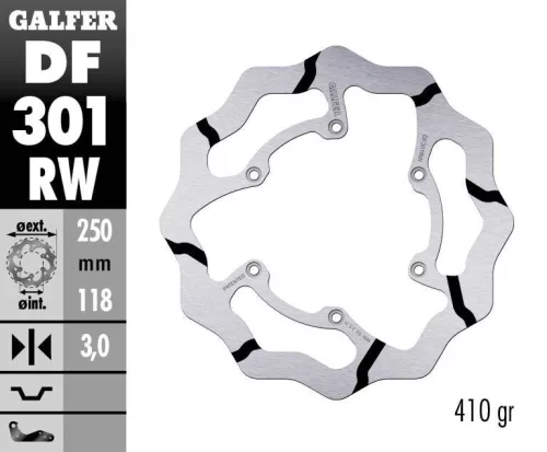 Disc frână Galfer wave off-road DF301RW