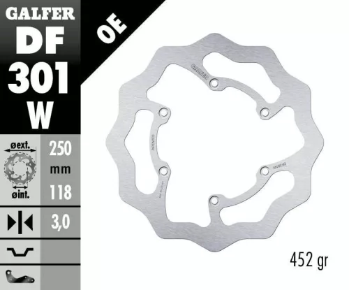 Disc frână Galfer wave off-road DF301W