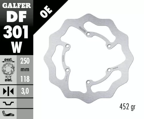 Disc frână Galfer wave off-road DF301W