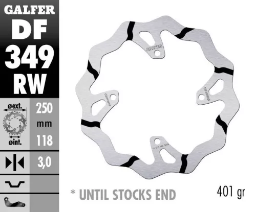Disc frână Galfer wave off-road DF349RW