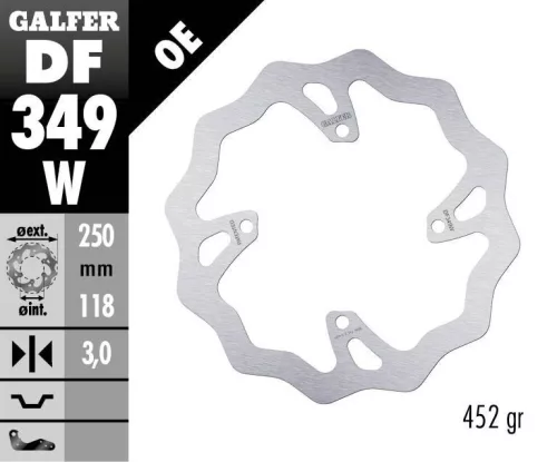 Disc frână Galfer wave off-road DF349W