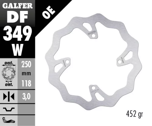 Disc frână Galfer wave off-road DF349W