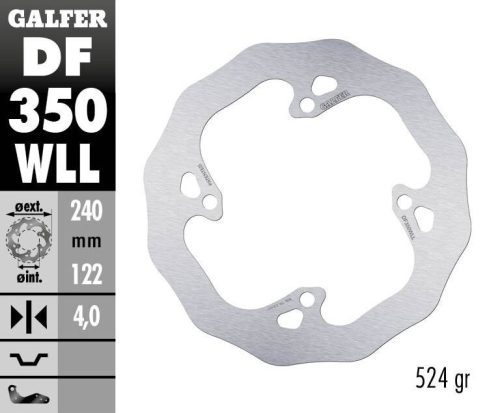 Galfer Disc Frana Fixed Wave Solid Df350Wll