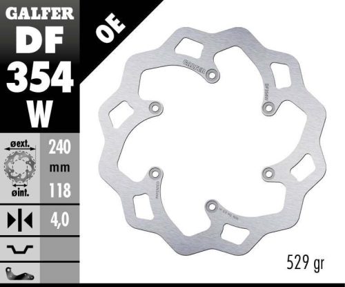 Galfer Disc Frana Fixed Wave Df354W