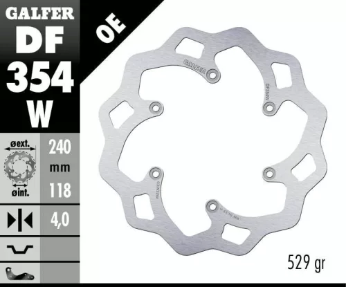 Disc frână Galfer wave off-road DF354W
