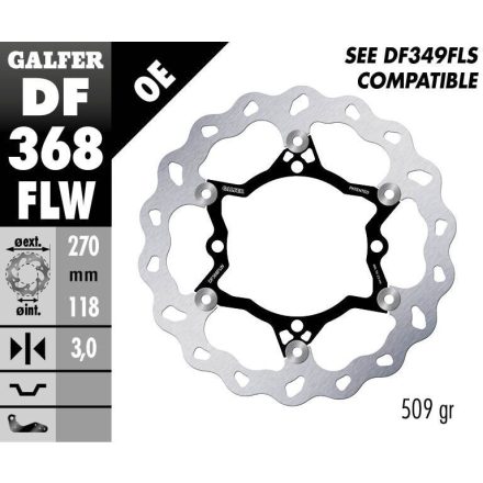 Galfer Disc Frana Float Wave Df368Flw