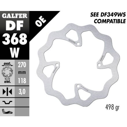 Galfer Disc Frana Fixed Wave Df368W