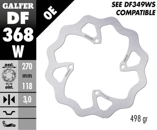 Disc frână Galfer wave off-road DF368W