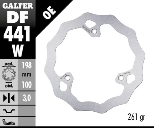 Disc frână Galfer wave off-road DF441W