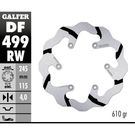 Galfer Disc Frana Fixed Wave Grooved Df499Rw