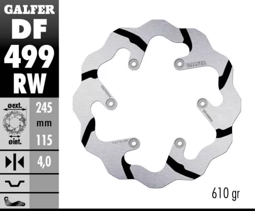 Disc frână Galfer wave off-road DF499RW