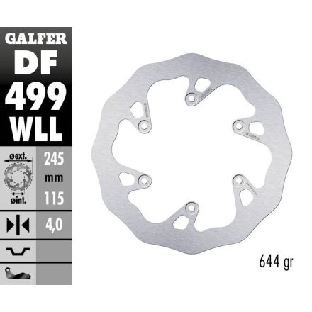 Galfer Disc Frana Fixed Wave Solid Df499Wll